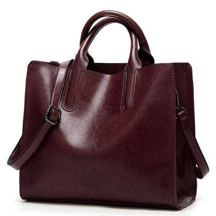 Vintage PU Bags Women Messenger Bags High Quality Oil Wax Female Leather Handbags Ladies Shoulder Bag