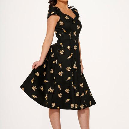 9836 Love New York Pizzeria Swing Dress