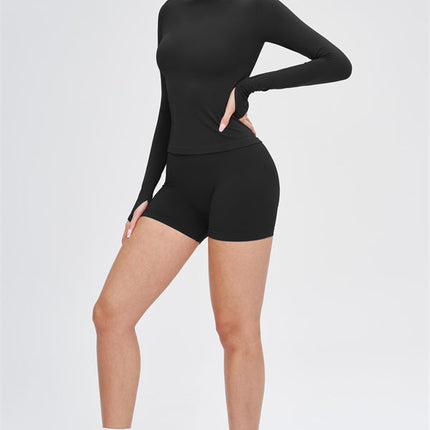 The Whim Long Sleeve T-shirt Shorts 2-Piece Set