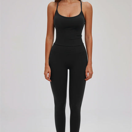 The Svelte Cross Back Tank Top Leggings 2-Piece Set