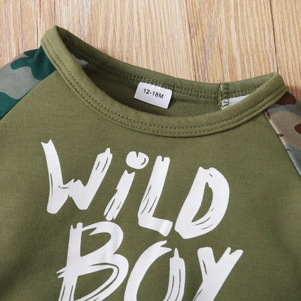Children's Camouflage Top and Pants Set