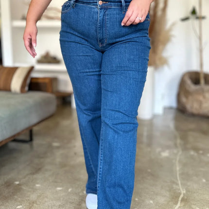 Judy Blue Full Size High Rise Straight Women Jeans