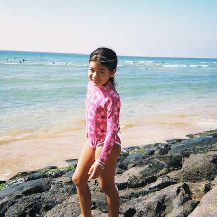 Lola One Piece Kids Swimsuit - Hibiscus Hunny