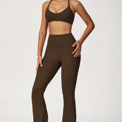 The Lily Sports Bra Flared Leggings 2-Piece Set