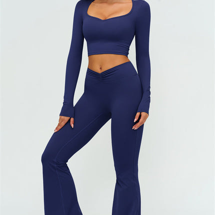 The Lushness Long Sleeve Crop top