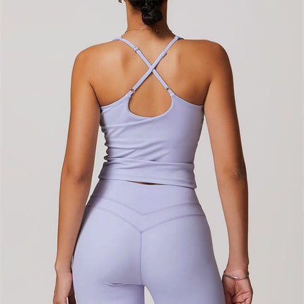 The Enigma Cross Back Vest Leggings 2-Piece Set