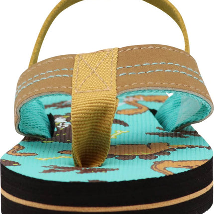 Norty Toddler Flip Flops for Kids Baby Boys Girls Elastic