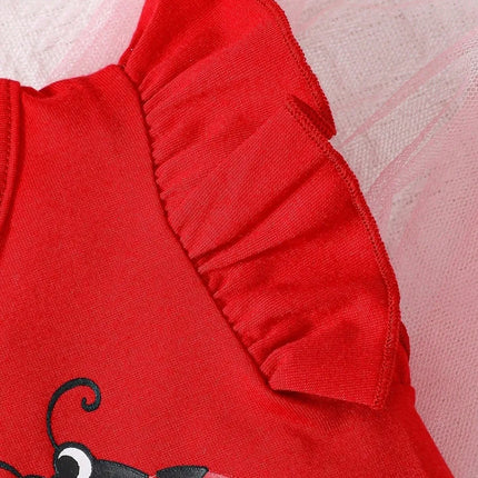 Children's Headband, Round Neck Ruffle Sleeve Top and Pants Set