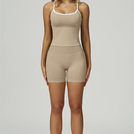 The Prime Line Crop Top Shorts 2-Piece Set