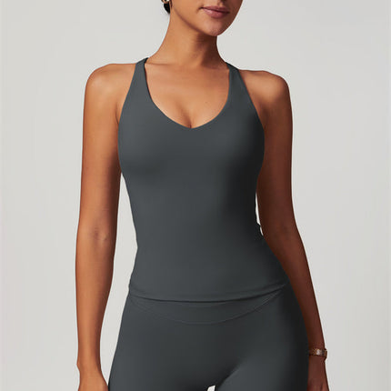 The Enigma Cross Back Vest Shorts 2-Piece Set
