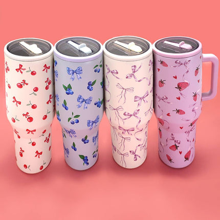 40oz SPILL FREE STAINLESS STEEL VACUUM TUMBLER