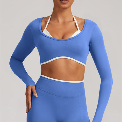 The Elevate New Long Sleeve Crop top Leggings 2-Piece Set