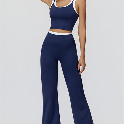The Canyon Crop Tank Flared Leggings 2-Piece Set