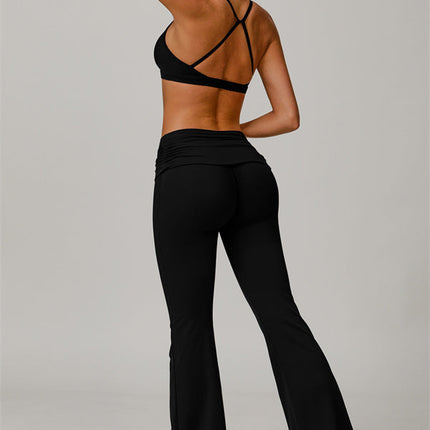 The Juno Star Sports Bra Flared Leggings 2-Piece Set