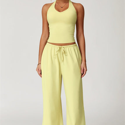 The Sprint Halter Tank Top Sweatpants 2-Piece Set