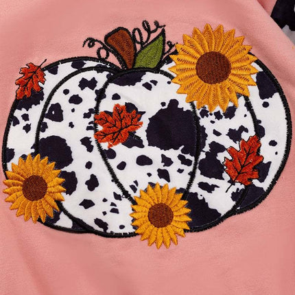 Sunflower Pumpkin Long Sleeve Onesie