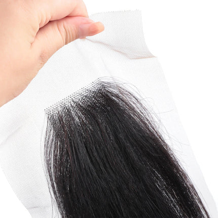 Straight Top Lace Closure | Middle Part Transparent Swiss Lace 100% Human Hair (180% Density)