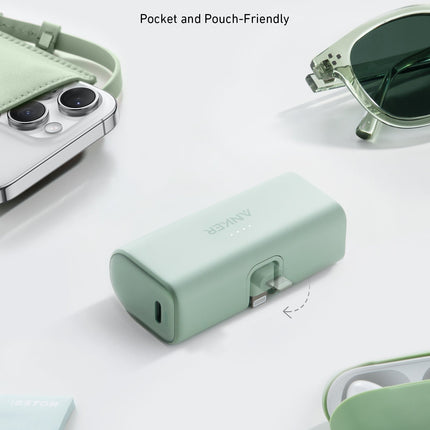 Anker Nano Power Bank (12W, Built-In Lightning Connector)