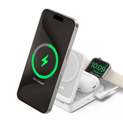 Anker MagGo Wireless Charging Station (Foldable 3-in-1)