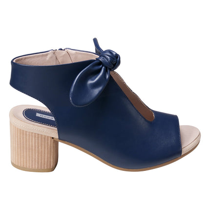 Women's Kimora Navy Heeled Sandals