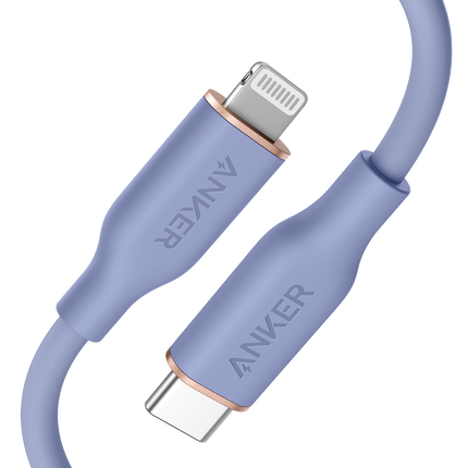Anker <b>641</b> USB-C to Lightning Cable (Flow, 3 ft Silicone)