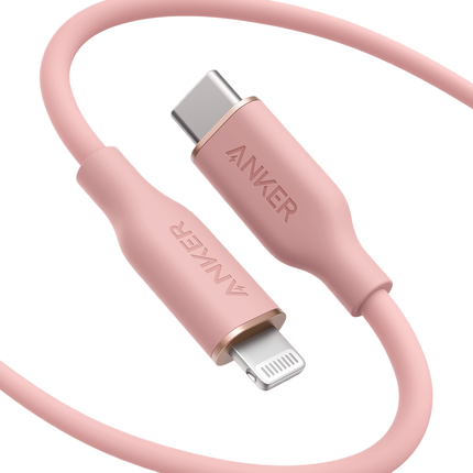 Anker <b>641</b> USB-C to Lightning Cable (Flow, 3 ft Silicone)