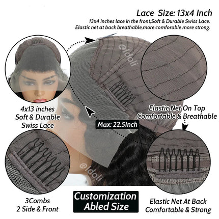 180% Density HD Lace Front Body Wave Wig | Pre-Plucked | Brazilian Remy Hair | Glueless