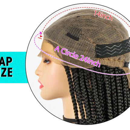 36" Knotless Box Braids Full Lace Wig | Crochet Braids | Synthetic Braiding Hair | Black Women