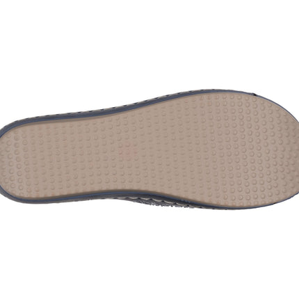 Women's Adrina Embellished Velcro Navy Wedge Sandals