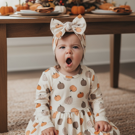 Pumpkins Beige (Bodysuit Dress)