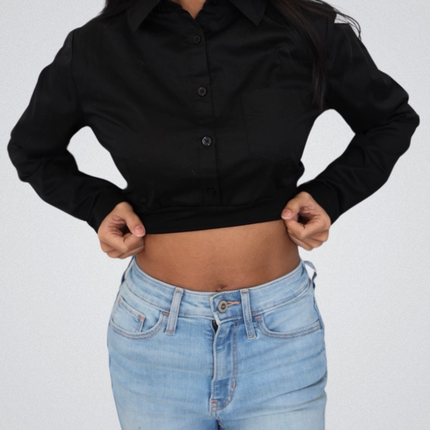 Collared Button Down Halftee