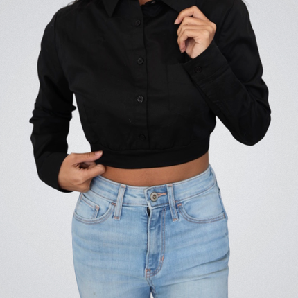 Collared Button Down Halftee