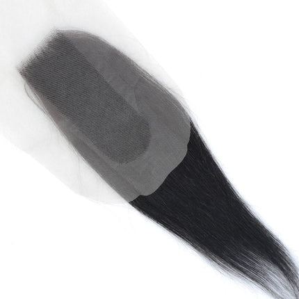 Straight Top Lace Closure | Middle Part Transparent Swiss Lace 100% Human Hair (180% Density)