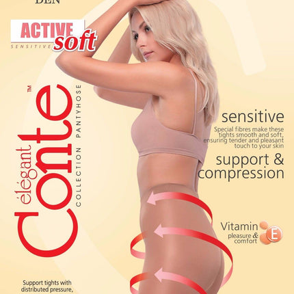 Conte Active Soft 40 Den - Modelling Control Top Women's Tights (14С-70СП)