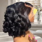 Black / 4x4 Lace Wig / 10 Inches