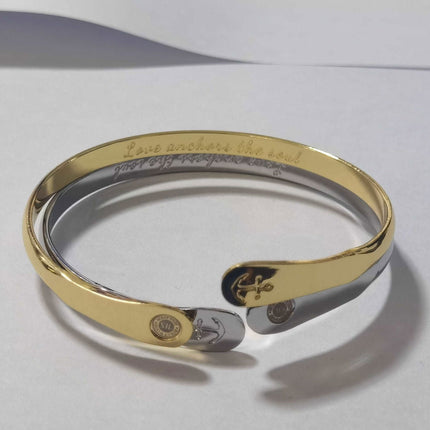 Anchor Bracelet Engraved Bracelets Love Anchors the Soul Anchor Bracelet