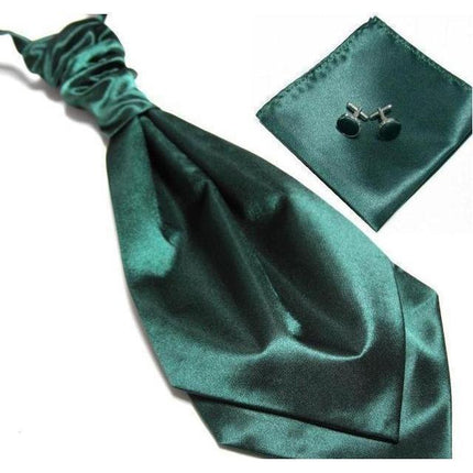 Ascot/Cravat Tie, Cufflinks & Pocket Square/Handkerchief Set