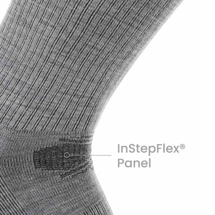 Ash - Casual Crew Midweight Merino Wool Sock
