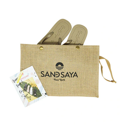 Smith - Gold Leaves Rhinestone Mid Wedge Flip Flops