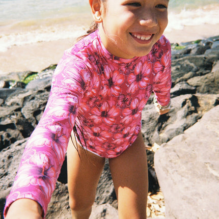 Lola One Piece Kids Swimsuit - Hibiscus Hunny