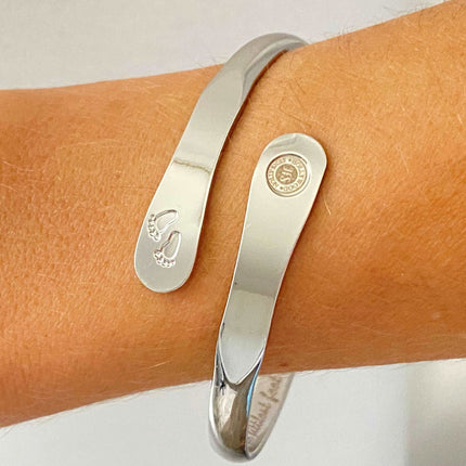Baby Bracelets, Footprint Bracelets, Engraved Bracelets The littlest feet makes the biggest footprint in your heart- Footprint (Baby)