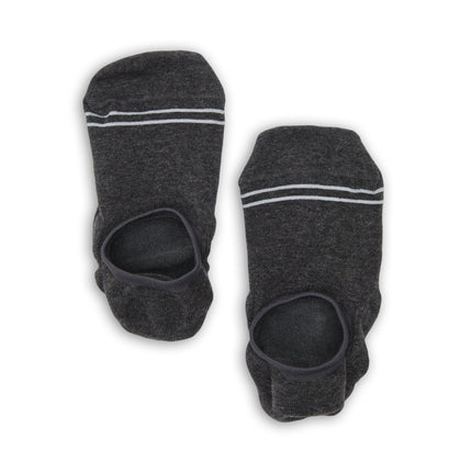 Charcoal Cotton No Show - 3 Pack