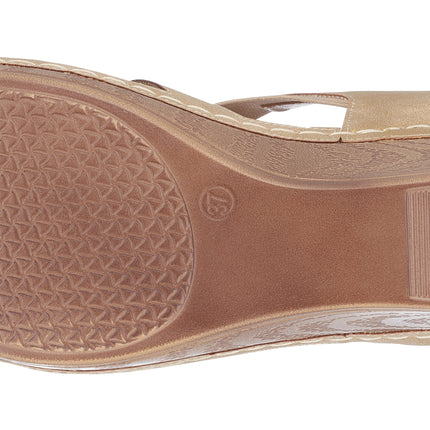 Beck Natural Wedge Sandals