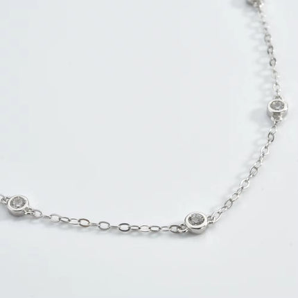 Cosmic Halo Bezel Classic Cubic Zirconia Bracelet