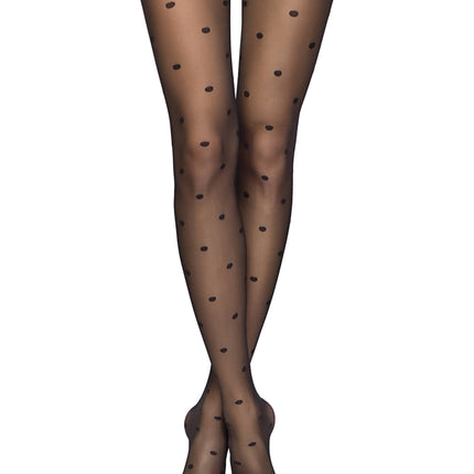 Conte (Poland) Desire 20 Den - Fantasy Women's Tights with Medium Polka Dots (18S-107/1SP)