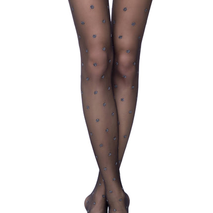 Conte Brilliant 20 Den - Fantasy Women's Pantyhose with Lurex Large Polka Dots (19С-8СП)