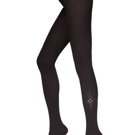 Conte Cristal 50 Den - Fantasy Opaque Women's Tights with rhinestones appliqué (16С-131СП)
