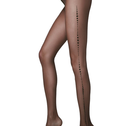 Conte Lira 20 Den - Fantasy Thin Women's Tights with a line of large dots (16С-44СП)