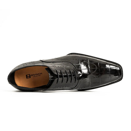 Black Alligator Norwegian Oxford