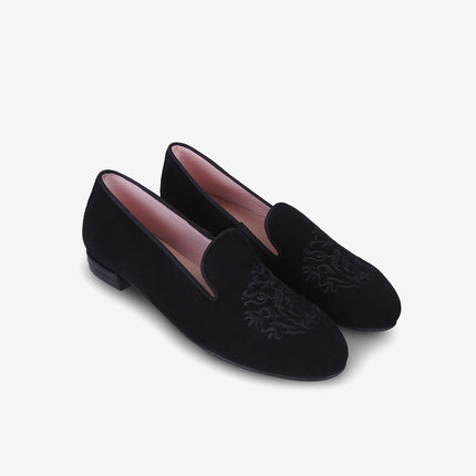 Black Loafer with Crest